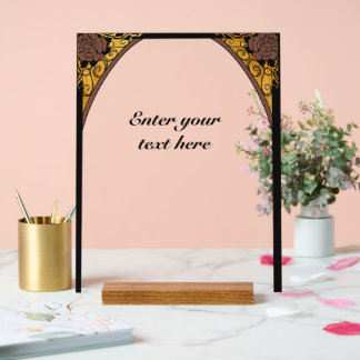 Art Nouveau Acrylschild