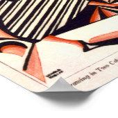 Art Nouveau Afroamerikanisches Thema Poster (Ecke)