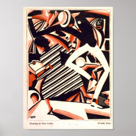 Art Nouveau Afroamerikanisches Thema Poster (Vorne)