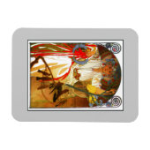 Art Nouveau Alfons Mucha Frühlingsfest Magnet (Horizontal)