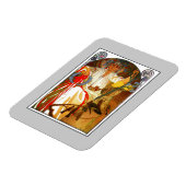 Art Nouveau Alfons Mucha Frühlingsfest Magnet (Linke Seite)