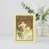 Art Nouveau Alfons Mucha, Portfolio und Postkarte (Stehend Vorderseite)