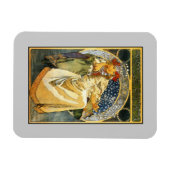 Art Nouveau Alfons Mucha Princess Hyacinth Magnet (Horizontal)