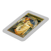 Art Nouveau Alfons Mucha Princess Hyacinth Magnet (Linke Seite)