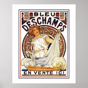 Art Nouveau Alfons Mucha, Waschprodukt und Werbung Poster