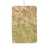 Art Nouveau Alfonse Mucha Blumenzucht Blume Autolufterfrischer (Vorderseite)