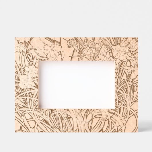 Art Nouveau Alfonse Mucha Blumenzucht Blume Geätzte Rahmen (Vorderseite)