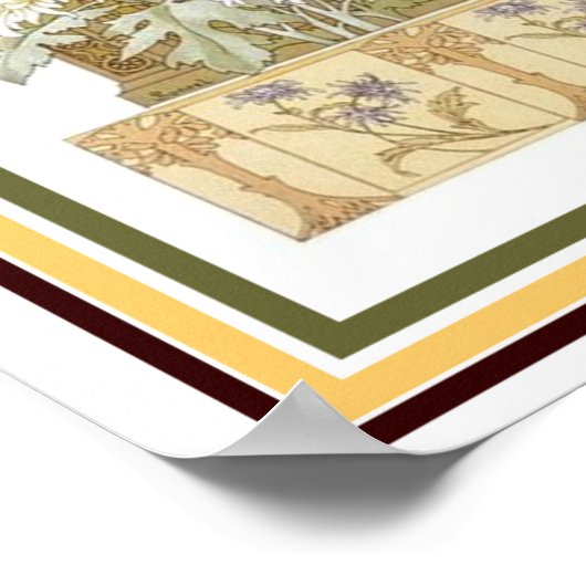 Art Nouveau Alphonse Mucha Atomne 12 x 16 Wall Art Poster (Ecke)