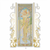 Art Nouveau Alphonse Mucha - Die Helligkeit des Ta Aufkleber (Vorderseite)