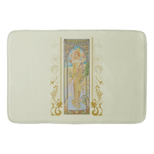 Art Nouveau Alphonse Mucha - Die Helligkeit des Ta Badematte