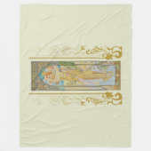 Art Nouveau Alphonse Mucha - Die Helligkeit des Ta Fleecedecke (Vorderseite)