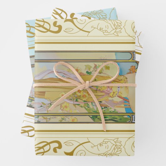 Art Nouveau Alphonse Mucha - Die Helligkeit des Ta Geschenkpapier Set (Beispiel)