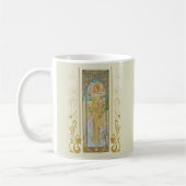 Art Nouveau Alphonse Mucha - Die Helligkeit des Ta Kaffeetasse (Links)