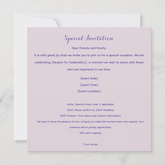 Art Nouveau Alphonse Mucha für jeden Anlass Einladung (Rückseite)