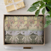 Art nouveau alphonse mucha fuschia sunflower flora seidenpapier (Geschenk)