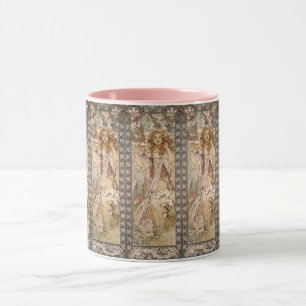 Art nouveau Alphonse Mucha Johanna von Orléans Tas Tasse
