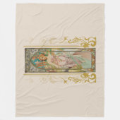 Art Nouveau Alphonse Mucha - Morgens Erwachen Fleecedecke (Vorderseite)