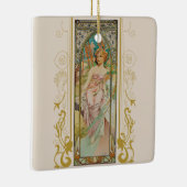 Art Nouveau Alphonse Mucha - Morgens Erwachen Keramikornament (Rechts)