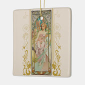 Art Nouveau Alphonse Mucha - Morgens Erwachen Keramikornament (Links)
