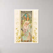 Art Nouveau Alphonse Mucha - Morgens Erwachen Leinwanddruck (Vorderseite)