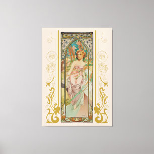 Art Nouveau Alphonse Mucha - Morgens Erwachen Leinwanddruck
