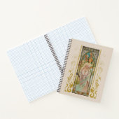Art Nouveau Alphonse Mucha - Morgens Erwachen Notizblock (Innenseite)