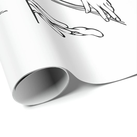 Art Nouveau Alphonse Mucha Packpapier (Rolleneckpunkt)