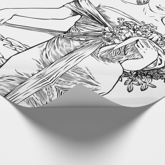 Art Nouveau Alphonse Mucha Packpapier (Ecke)