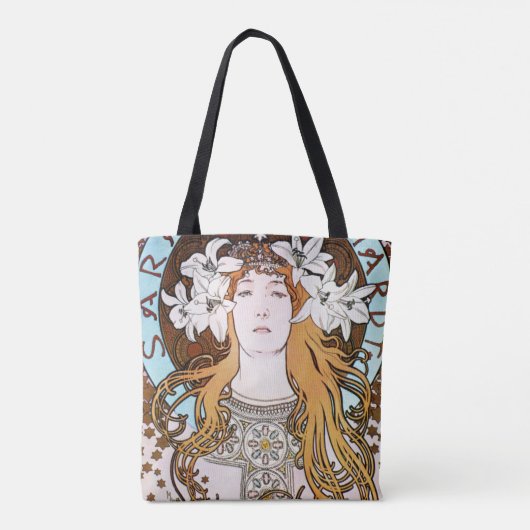 Art Nouveau - Alphonse Mucha - Sarah Bernhardt Tasche (Rückseite)