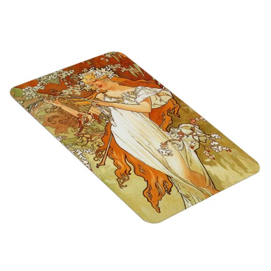 Art Nouveau Alphonse Mucha Spring Magnet (Rechte Seite)