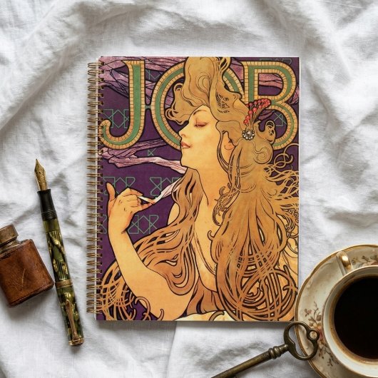 Art Nouveau Alphonse Mucha Vintag Notizblock