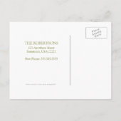 Art Nouveau Änderung der Adresse Postkarte (Rückseite)