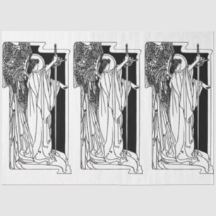 Art Nouveau Angel 15 Dekoupage Tissue Paper Seidenpapier