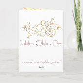 Art Nouveau Angel Grußkarten Karte (Rückseite)