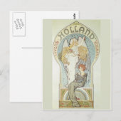 Art Nouveau Angel und Mutter Postkarte (Vorne/Hinten)