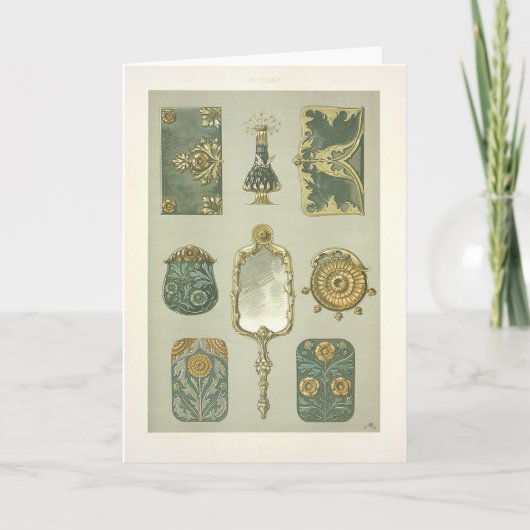 Art Nouveau anton seder drestable Karte (Vorderseite)