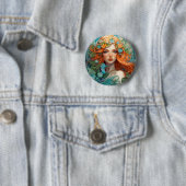 Art Nouveau Aos sí Fairy Button (Beispiel)