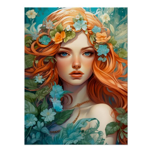 Art Nouveau Aos sí Fairy Poster (Vorderseite)