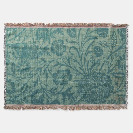 Art Nouveau,aquamarin,William Morris-Stil, floral, Decke (Vorderseite)