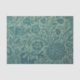 Art Nouveau,aquamarin,William Morris-Stil, floral, Seidenpapier