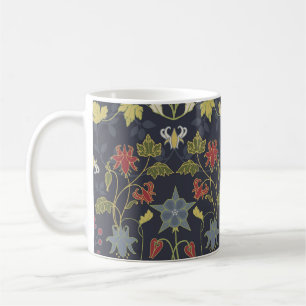 Art Nouveau Aquilegia: Dunkle Flora Kaffeetasse