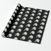 Art Nouveau Arctic White Fox Geschenkpapier (Ungerollt)