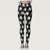Art Nouveau Arctic White Fox Leggings (Vorderseite)