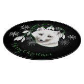 Art Nouveau Arctic White Fox Schneidebrett (Ecke)