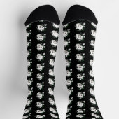 Art Nouveau Arctic White Fox Socken (Oben)