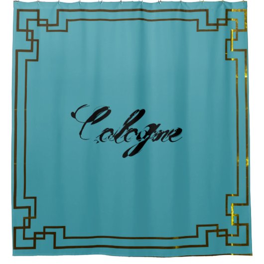 Art Nouveau Art Deco Köln Cologne Jugendstil Duschvorhang (Vorderseite)