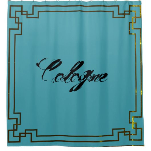 Art Nouveau Art Deco Köln Cologne Jugendstil Duschvorhang (Vorderseite)