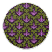 Art Nouveau Art Deco Lila Florenz Keramikknauf (Vorderseite)