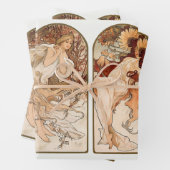 Art Nouveau, Art Deco, Saison, Deco Mucha Geschenkpapier Set (Beispiel)