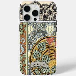 Art Nouveau Art Deco Vintages Lily Muster iPhone 15 Pro Max Hülle